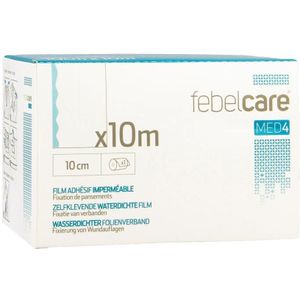 Febelcare Med4 zelfklevende waterdichte film 10cmx10m 1 stuks