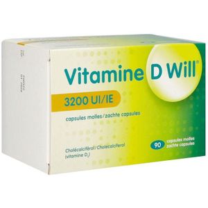 Vitamine D Will 3200IE Softgel 90 stuks