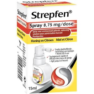Strepfen 8,75mg/dosis honing-citroen Keelspray 15ml