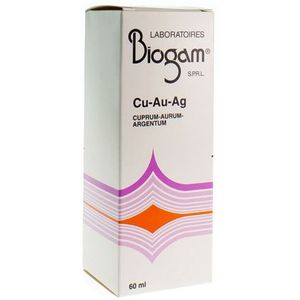 Biogam Koper-Goud-Zilver Cu-Au-Ag Oplossing 60ml