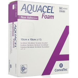 Aquacel Foam non-adhesive 10x10cm 10 stuks