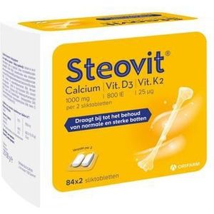 Steovit Calcium VitD3 VitK2 Tabletten 84x2 stuks