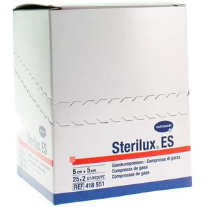 Sterilux ES 1 kompressen 5x5cm  25x2 stuks