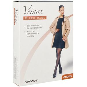 Veinax Kniekous Vrouw Microtrans 3 Lang Zwart Maat 2