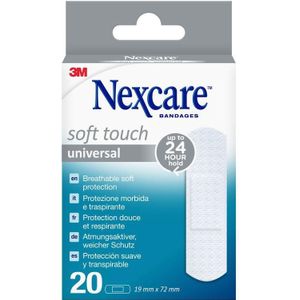 Nexcare Soft Touch Universal Pleisters 19x72mm 20 stuks