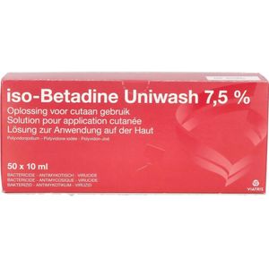 Iso-Betadine® uniwash 7,5% Vloeibare zeep 50x10ml