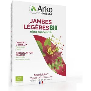 Arkofluide Lichte Benen bio NF Ampullen 20 stuks