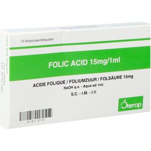 Foliumzuur 15mg 10x1ml