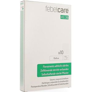 Febelcare Med6 Zelfklevend wondverband 15x9cm 10 stuks