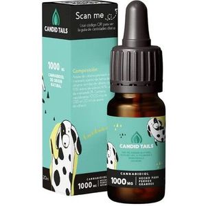Candid Tails 1000mg CBD Olie voor Grote Honden Druppels 20ml