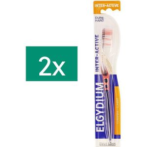 Elgydium Interactive harde tandenborstel Promo 2 stuks