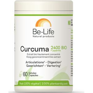Be-Life Curcuma 2400 BIO + Piperine Capsules 60 stuks