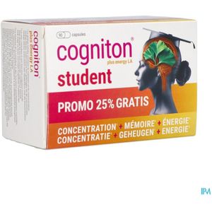 Cogniton Plus energy LA Student promo Capsules 90 stuks