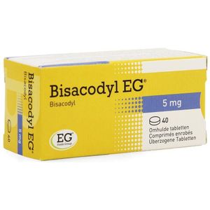 Bisacodyl EG 5mg Omhulde tabletten 40 stuks