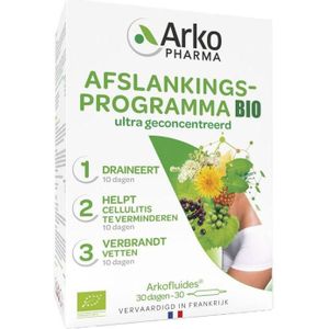 Arkofluide Afslankingsprogramma Detox 3-in-1 Ampullen 3x10 stuks