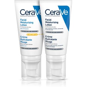 CeraVe Hydraterende Gezichtscrème SPF30 - 52 ml + CeraVe Hydraterende Gezichtscrème - 52ml