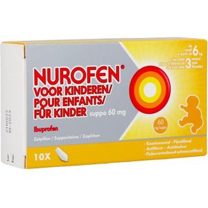 Nurofen Kind 60mg Zetpillen 10 stuks