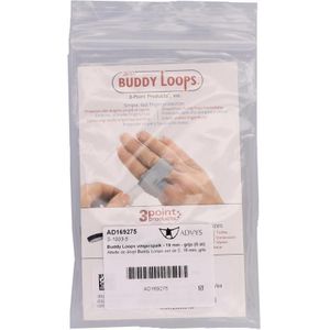 Buddy Loops Vingerspalk 19mm Grijs 5 stuks