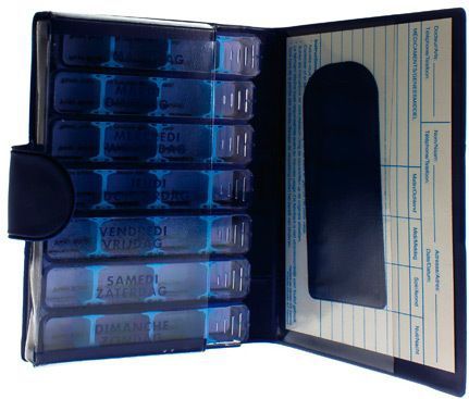 Pocket - Pillendoos - Blauw - Week - 1 stuk