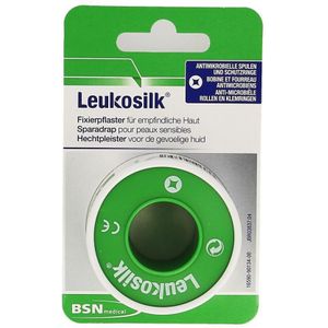 Leukosilk kleefpleister gevoelige huid 2,5cmx5m 1 stuks