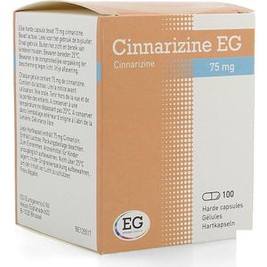 Cinnarizine EG 75mg Capsules 100 stuks