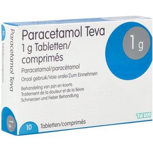 Paracetamol Teva 1g Tabletten 10 stuks