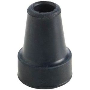 Dop voor elleboogkrukken 19mm zwart 1 stuks