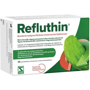 Refluthin fruit Kauwtabletten 48 stuks