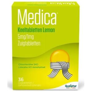 Medica Keeltabletten Citroen Zuigtabletten 36 stuks