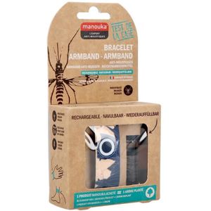 Manouka Anti-Muggen planten Armband 1 stuks