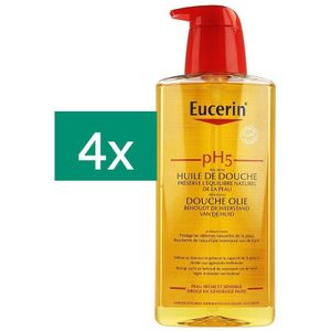 Eucerin pH5 douche olie voordeelbundel 400ml Doucheolie 4 stuks