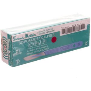 Scalpel Disposabel 21 Steriel 10