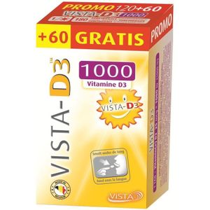 Vista D3 1000 Promo Smelttabletten 120+60 stuks