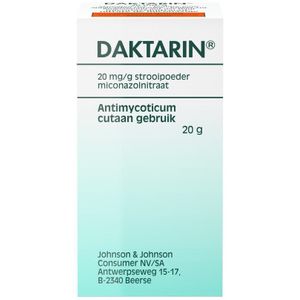 Daktarin® strooipoeder tegen voetschimmel Poeder 20g