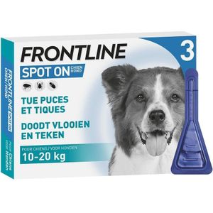 Frontline Spot-on Hond M 10-20kg  Pipet 3x1,34ml