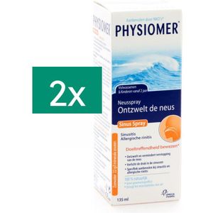 Physiomer Sinus Neusspoeling Promo Neusspray 2x135ml