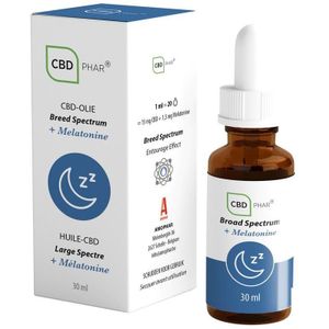 CBD-Phar CBD olie Breed spectrum + melatonine Olie 30ml