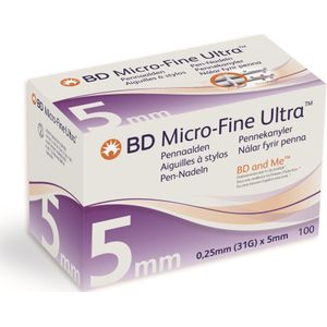 BD Micro-fine Ultra Pennaald 31G 5mm 100 stuks