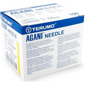 Terumo Naald Agani 20G 1 1/2 geel 100 stuks