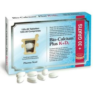 Pharma Nord Bio-Calcium Plus K+D3 Promo Tabletten 120+30 stuks