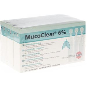 Mucoclear - 6% - Flapullen - 60x4ml - Hypertone Inhalatieoplossing