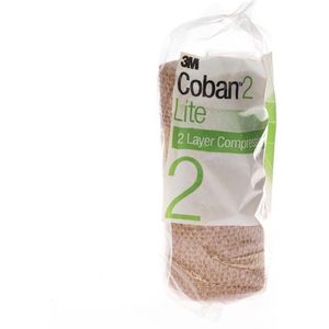 Coban 2 Lite compressie 15cmx3,5m beige 1 stuks