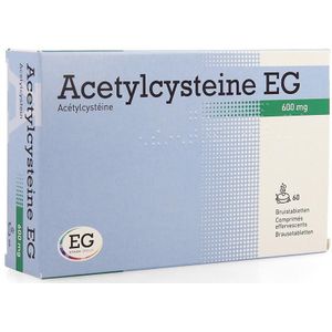 Acetylcysteïne EG 600mg Bruistabletten 60 stuks