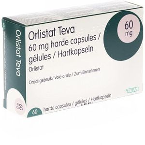 Orlistat Teva 60mg Capsules 60 stuks