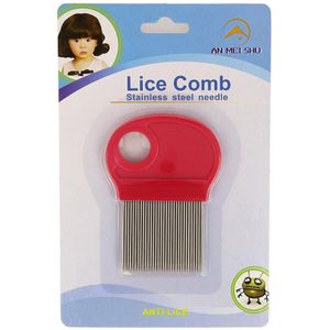 Wolf Luizenkam Metaal Lange Tanden Vergrootglas Luizenkam 1 stuks