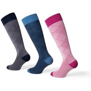 Jobst Casual Pattern Kniekous kl1 Blauw L 1 paar