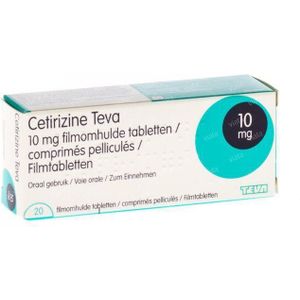 Cetirizine Teva - 10mg Tabletten - 20 stuks