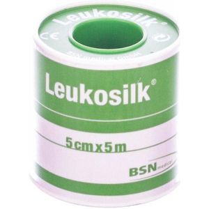 Leukosilk 5cmx5m 1 stuks