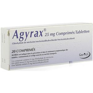 Agyrax 25mg Tabletten 20 stuks