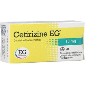 Cetirizine EG 10mg Tabletten 20 stuks